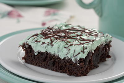 Creme de Menthe Brownies