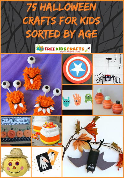 Download Free 75 Halloween Crafts For Kids Sorted By Age Allfreekidscrafts Com PSD Mockup Template