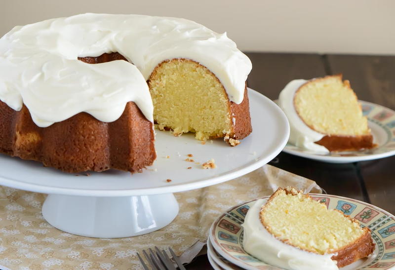 Orange Pound Cake With Cream Cheese Glaze | RecipeLion.com