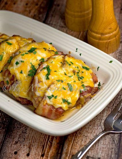 Bacon Cheese Brown Sugar Pork Chops