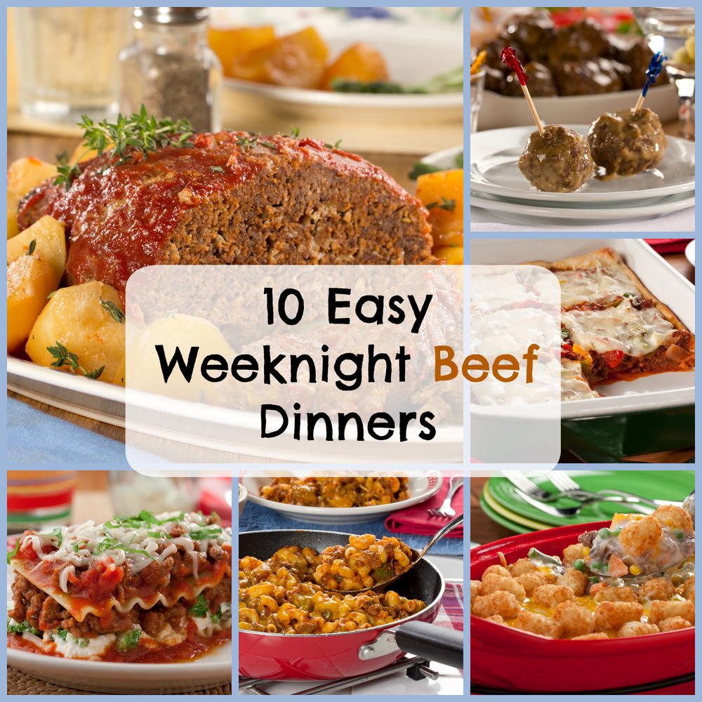 10 Easy Weeknight Beef Dinners MrFood 10 Easy Weeknight Beef Dinners MrFood
