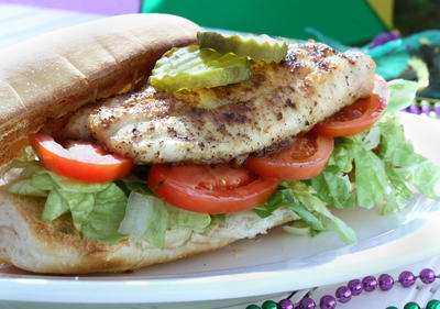 Grilled Catfish Po' Boys