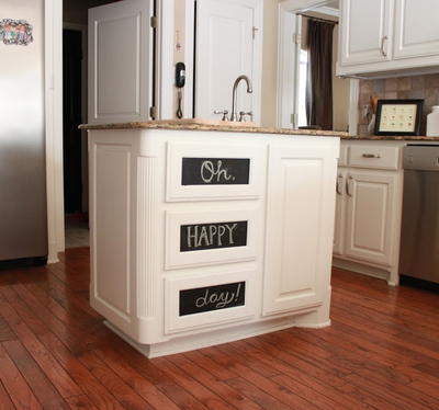 Cabinet Door Chalkboard Project