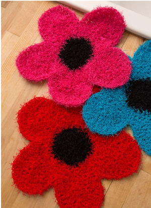 Crochet Flower Dish Scrubber