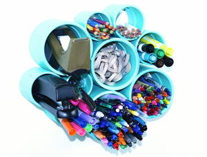 PVC Pipe Desk Organizer Step 5 PVC Pipe Desk Organizer Step 5