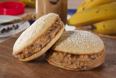 Peanut Butter and Banana Whoopie Pies