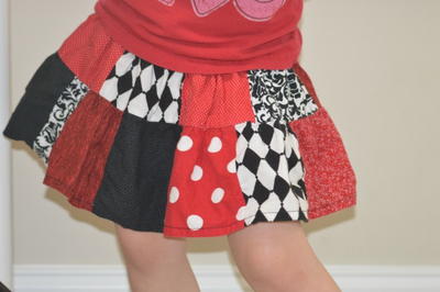 Girls' Patchwork Skirt Tutorial