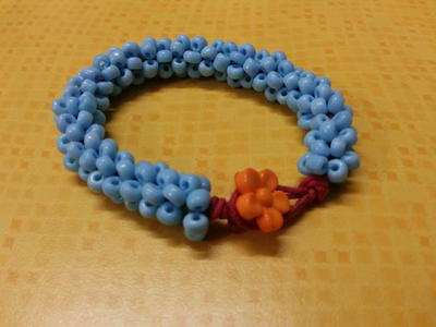 Sky Blue Beaded Bracelet