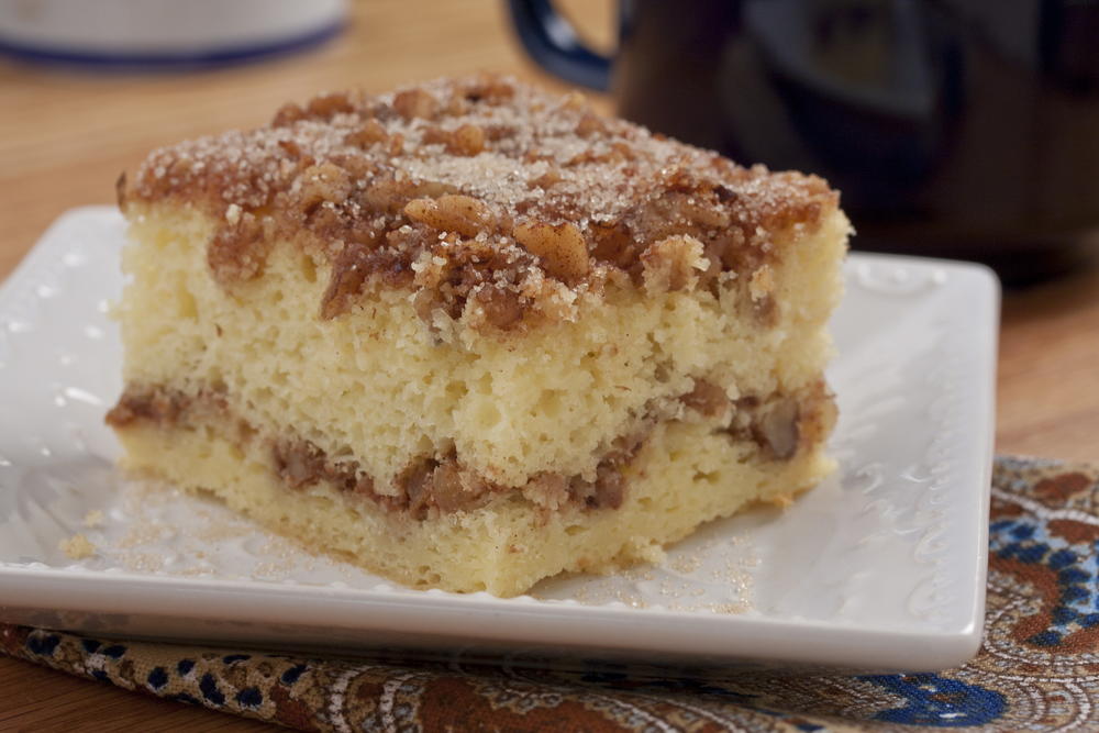 Brown Butter Cinnamon Pecan Coffee Cake Recipe | Little Spice Jar