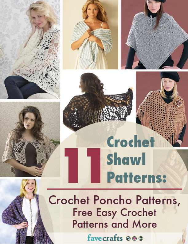 Optage søn behagelig 11 Crochet Shawl Patterns: Crochet Poncho Patterns, Free Easy Crochet  Patterns and More | FaveCrafts.com