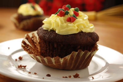 Chocolate Toffee Crunch Cupcakes