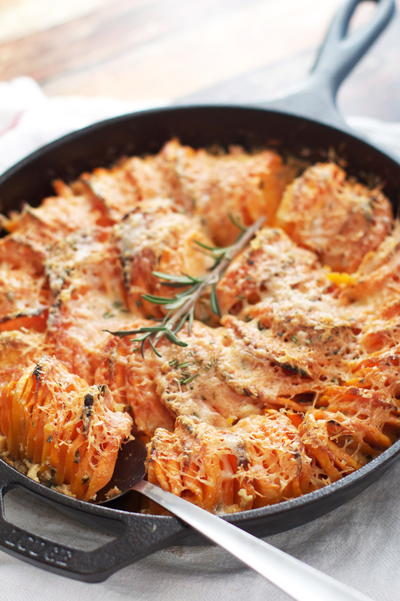 Scalloped Hasselbeck Sweet Potato