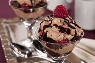 Chocolate-Raspberry Mousse Parfaits