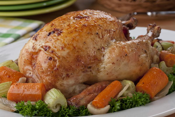 Roasted Chicken with Vegetables | MrFood.com