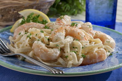 Creamy Shrimp Fettuccine