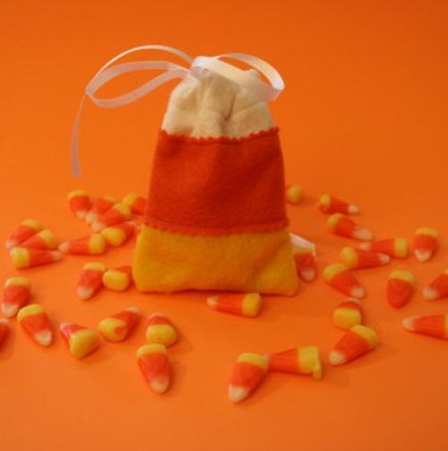 Candy Corn Felt Sachets