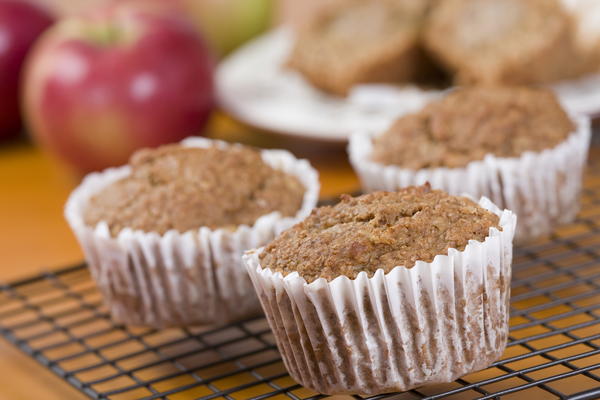 Chunky Apple Bran Muffins