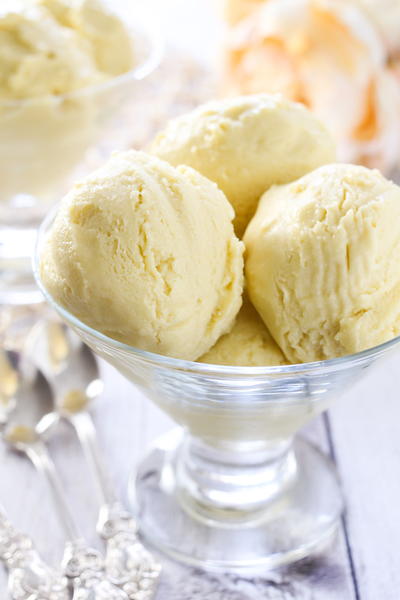 Homemade Mango Ice Cream