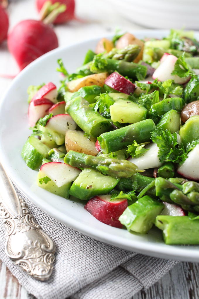 Potato Salad with Asparagus | FaveHealthyRecipes.com