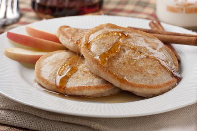 Cinnamon Applesauce Pancakes