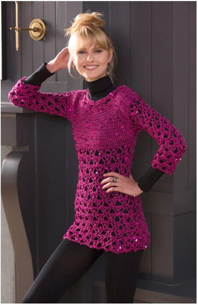 Queen Bee Sparkle Sweater Pattern