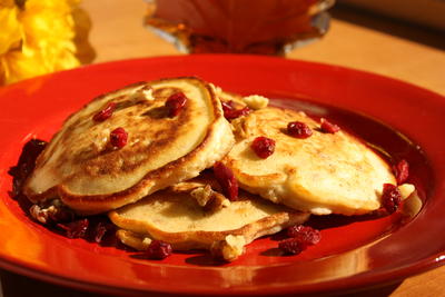 Cranberry Orange Nut Pancakes