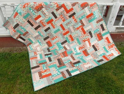 Rolling Rail Fence Quilt