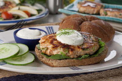 Fresh Salmon Burgers