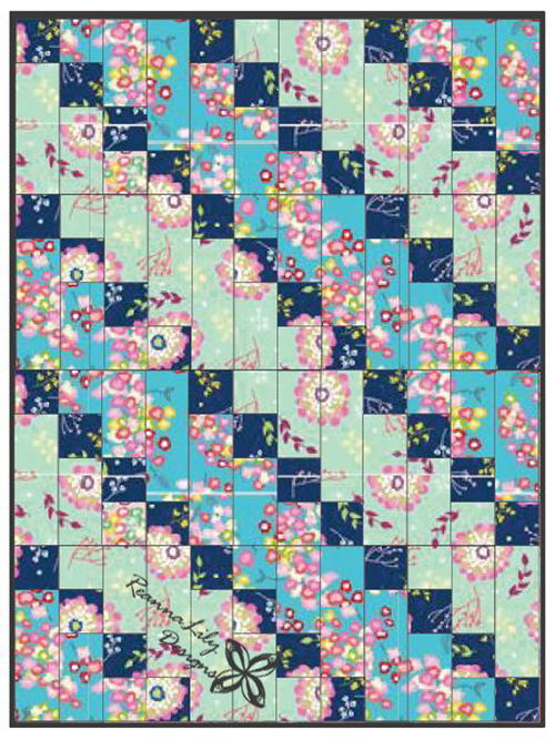 Strip-Pieced Diagonal Beginner Quilt