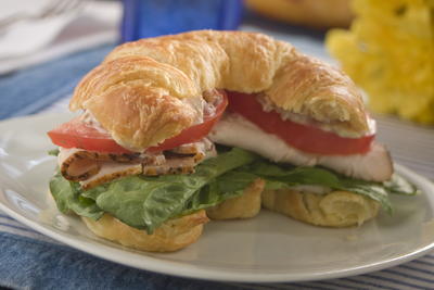 Croissant Club Sandwiches