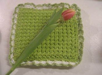 Crunch Stitch Crochet Potholder Pattern