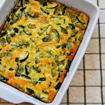 Monster Zucchini and Basil Strata Recipe