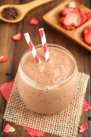 Copycat McDonald's Chocolate Covered Strawberry Frappe