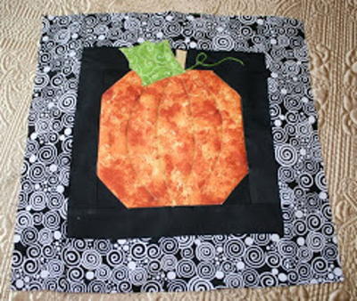 Easy Pumpkin Quilt Block Pattern