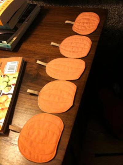Festive Pumpkin Coasters