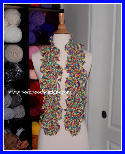 Queen Ann's Lacy Crochet Scarf