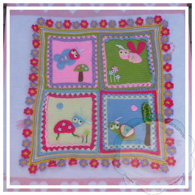 Cute Crochet Bug Baby Blanket