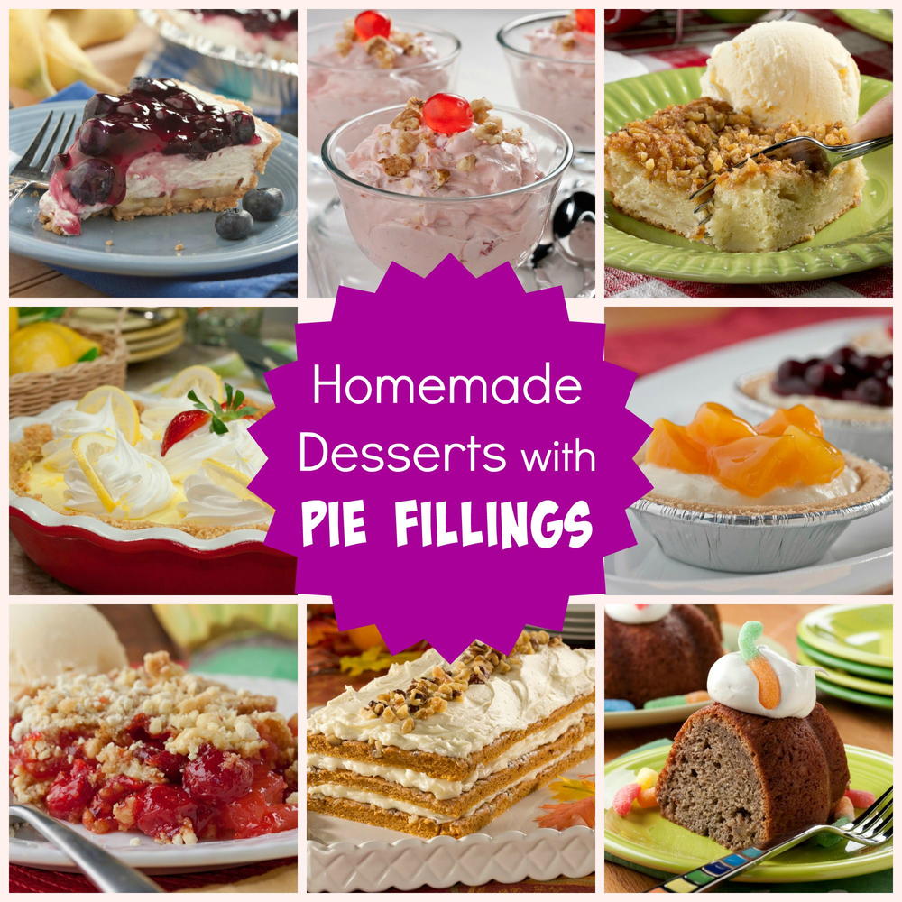 Best Homemade Desserts With Pie Fillings