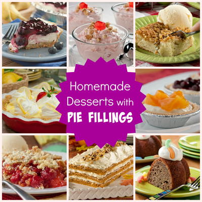 Best Homemade Desserts with Pie Fillings