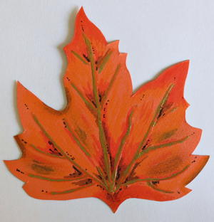 Fall Maple Leaf Greeting Card Fall Maple Leaf Greeting Card