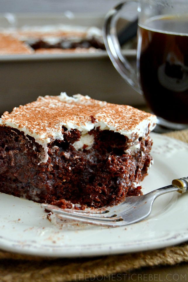 Low-Carb Tiramisu Poke Cake | KetoDiet Blog