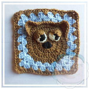 Crochet Cat Granny Square
