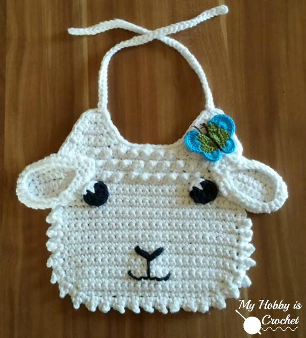 Little Lamb Crochet Bib