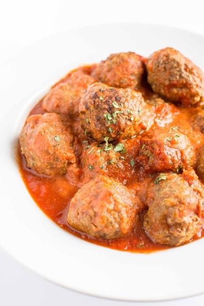 Marvelous Meatballs with Tomato Cream Sauce