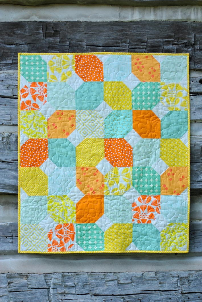 citrus mint baby quilt favequiltscom