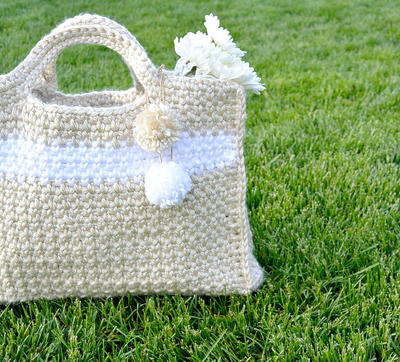 Summer Stripe Crochet Bag