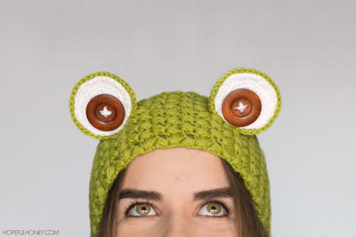 Frog Crochet Headband