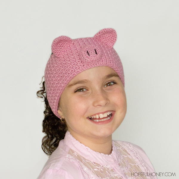 Pretty Pig Crochet Headband