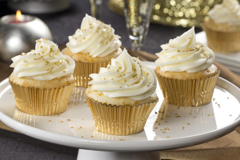 Champagne Cupcakes MrFood.com Champagne Cupcakes MrFood.com