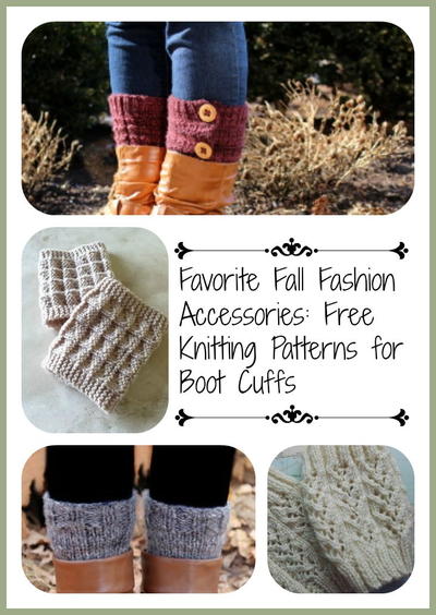 Favorite Fall Fashion Accessories: 13 Free Knitting Patterns for Boot Cuffs